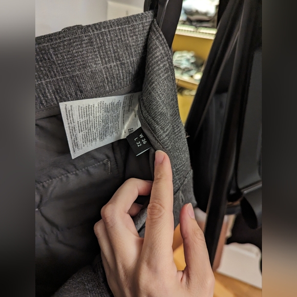 Green men's tapered dress pants - Picture 4 of 4